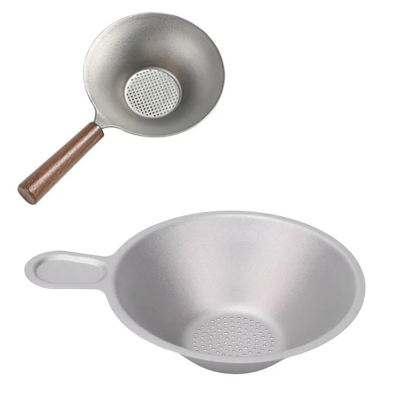 Multifunctional Fine Mesh Tea Strainer Small Sieve Colander Ti Tea Filter for Gongfu Tea Brewing with Integrated Design