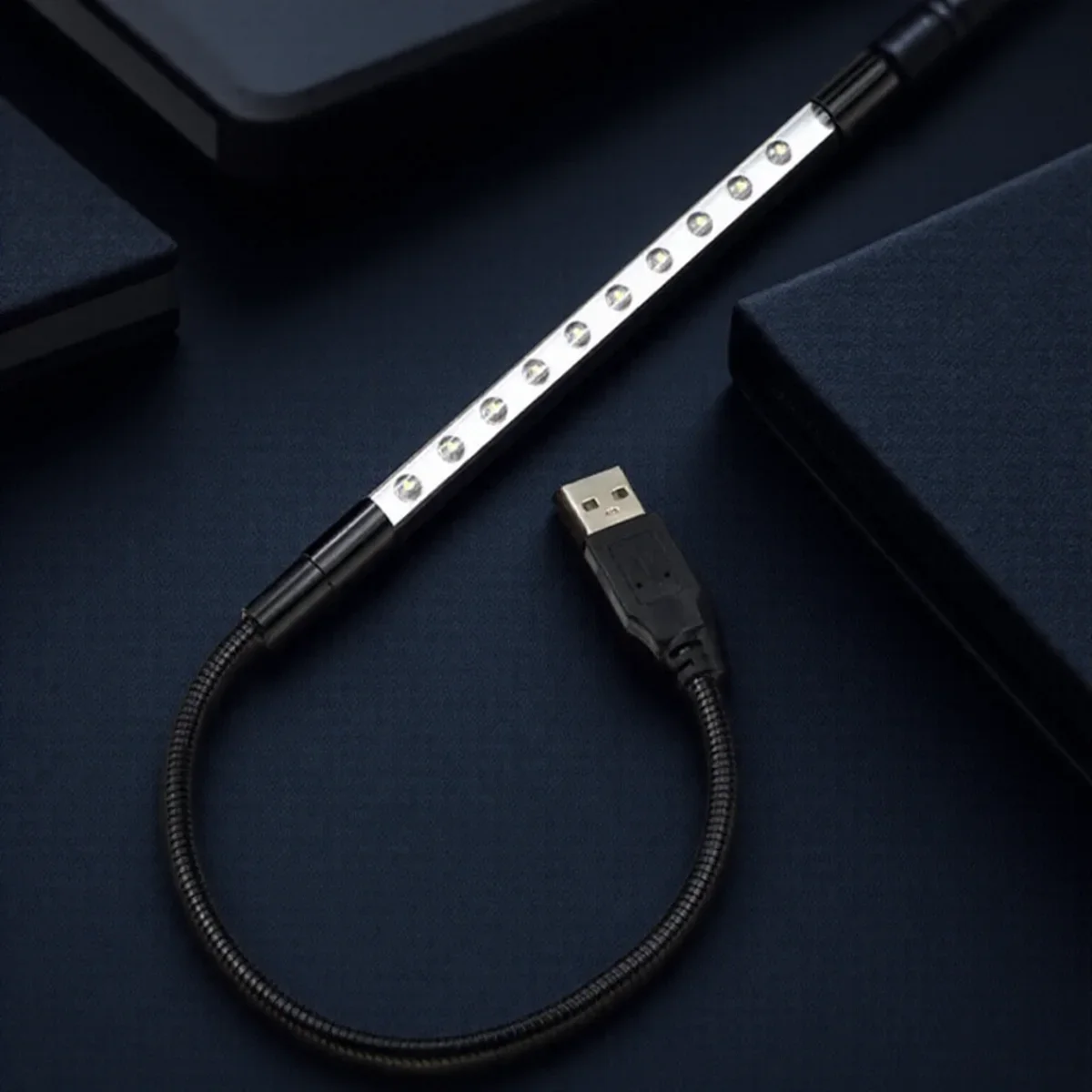 

Mini USB LED Book Light Flexible Reading Lamp Portable Desk Table Lamp 10LEDs for Laptop Notebook Computer Study Decor Lighting