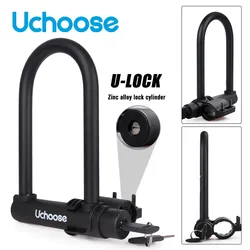 cycling bold bike U lock Zinc Alloy Core bike lock bike lock  road bike motorcycle lock Anti-theft bike lock with holder