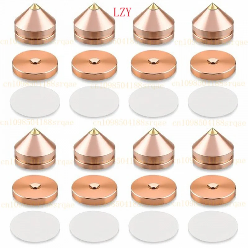 

8 комплектов подставки для динамика, изоляционная подставка для ног, металлический шип из алюминиевого сплава, конус 23*20 мм