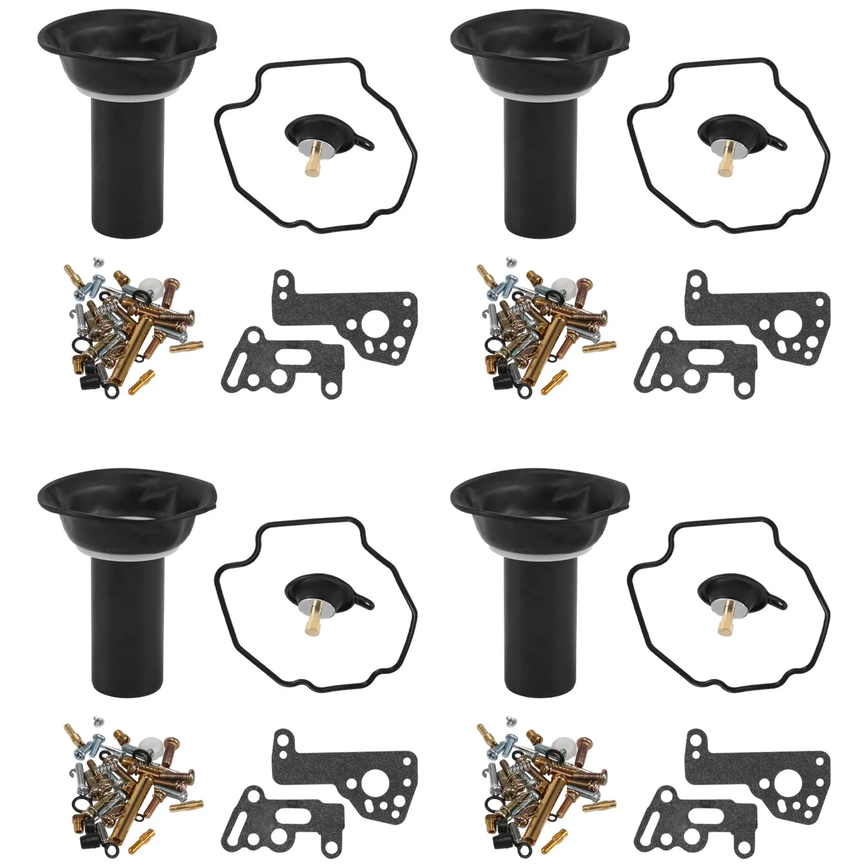 T61C_4Set for V-MAX 1200 Vmax 1985-2000 Motorcycle Carburetor Repair Kit