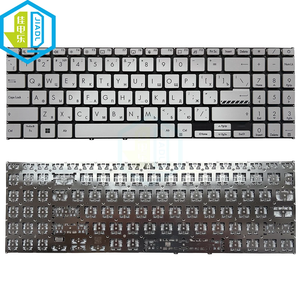 BR LA RU US Laptop Replacement Keyboard For ASUS Vivobook X1502ZA X1502 B1502 16X X1603 X1603ZA M1504 X1504 Black Grey