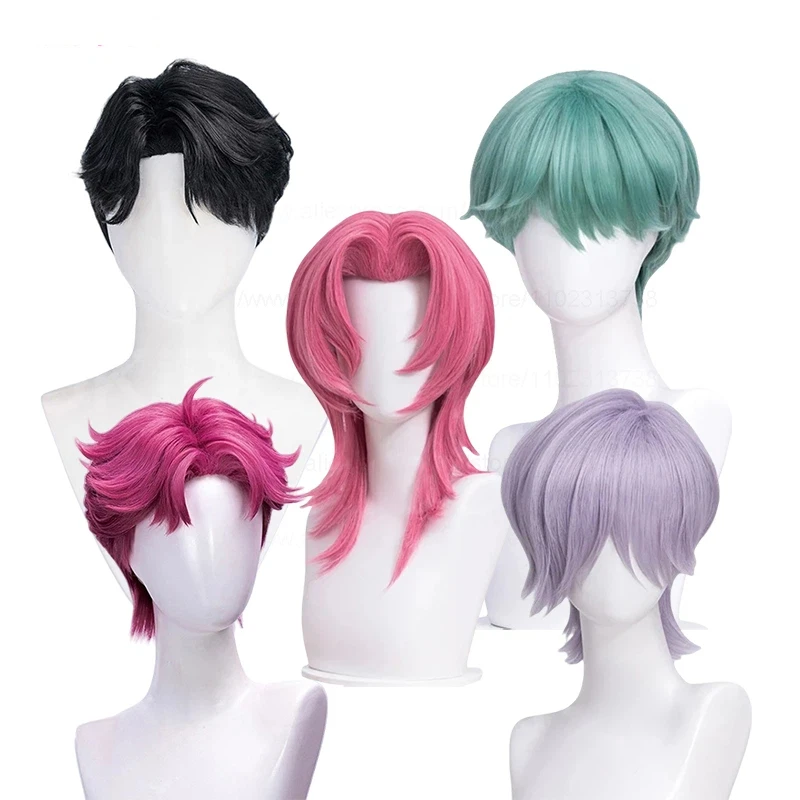 

2026 Saja Boys Jinu Baby Abby Mystery Romance Cosplay Wig Cosplay Heat Resistant Synthetic Hair Anime Wigs +WigCap