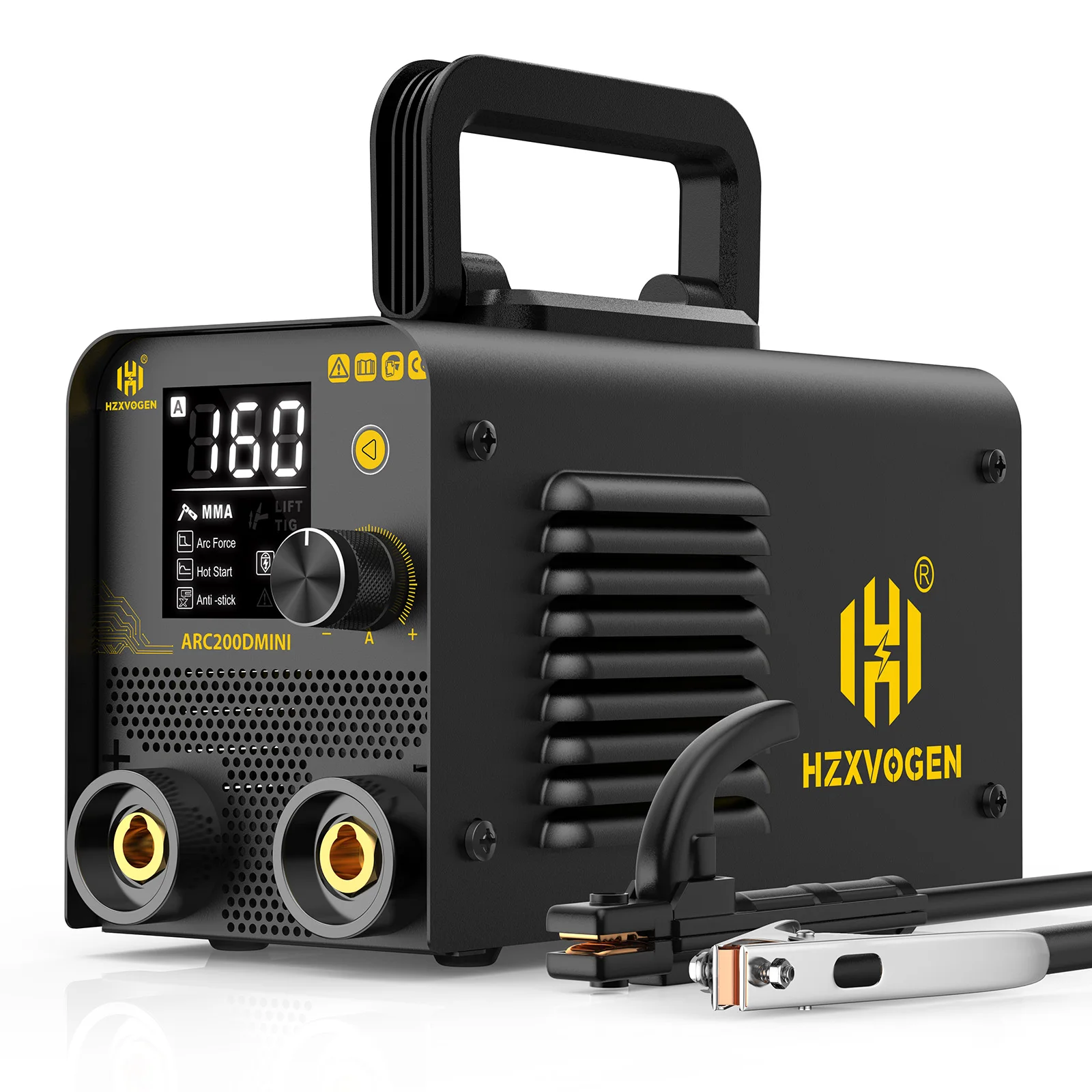 HZXVOGEN ARC200DMINI 110V 2 in 1 Stick Welder MMA/Lift TIG Hot Start/Arc Force Mini Home DIY Welding Machine Professional For Small Businesses