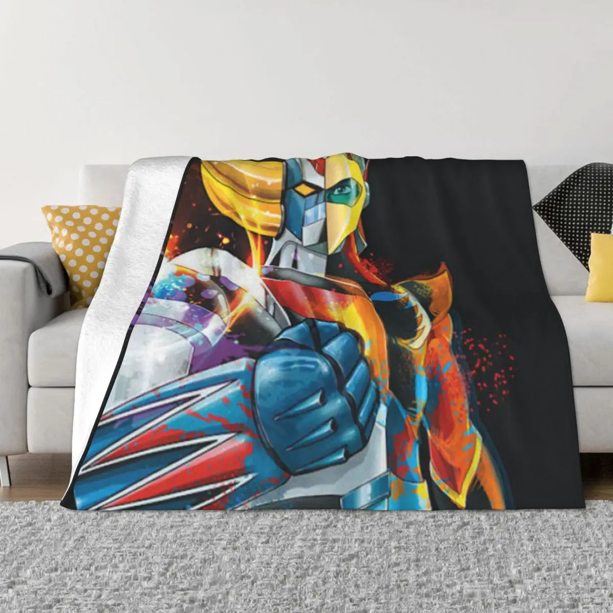 

Goldorak 001170 Anime Bed Blanket print blanket Winter Blankets Blankets And Blankets Throw Blanket