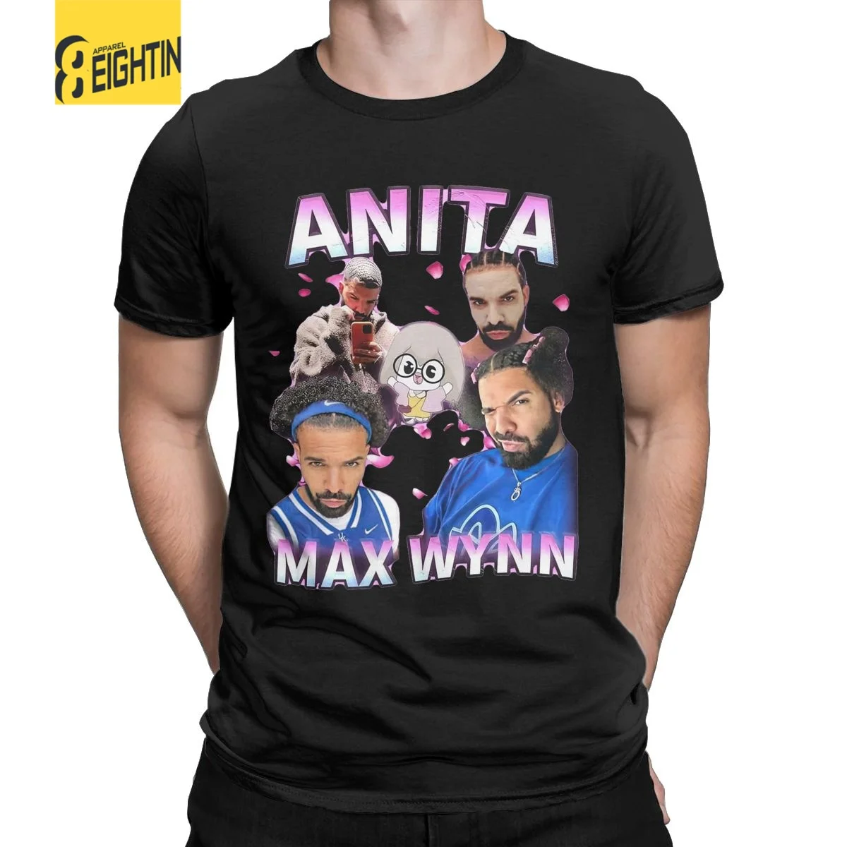 Men T-Shirts Anita Max Wynn Meme Casual 100% Cotton Tees Short Sleeve T Shirts O Neck Clothes Plus Size