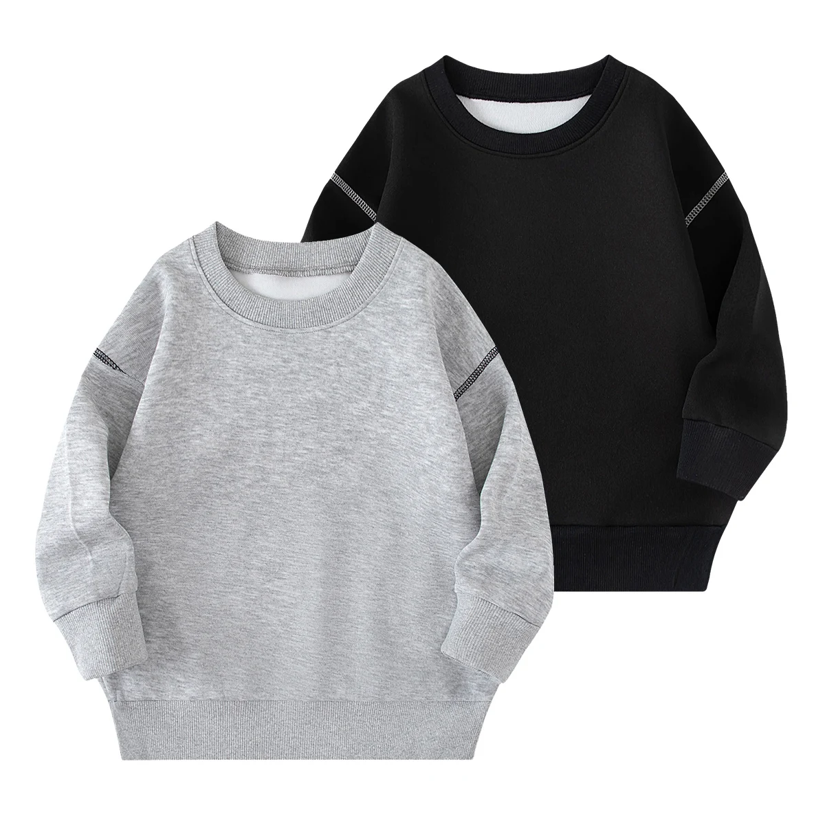 1/2 Children's Solid Color Sweatshirt Suitable For Both Boys/Girls In Spring/Autumn Fashionable Casual Daily Sports Comfortable