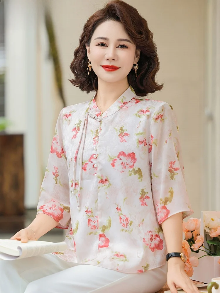 new-chinese-sle-summer-outfit-set-faionable-chiffon-top-mid-sve-ly-women's-clothing-2025-new-collection