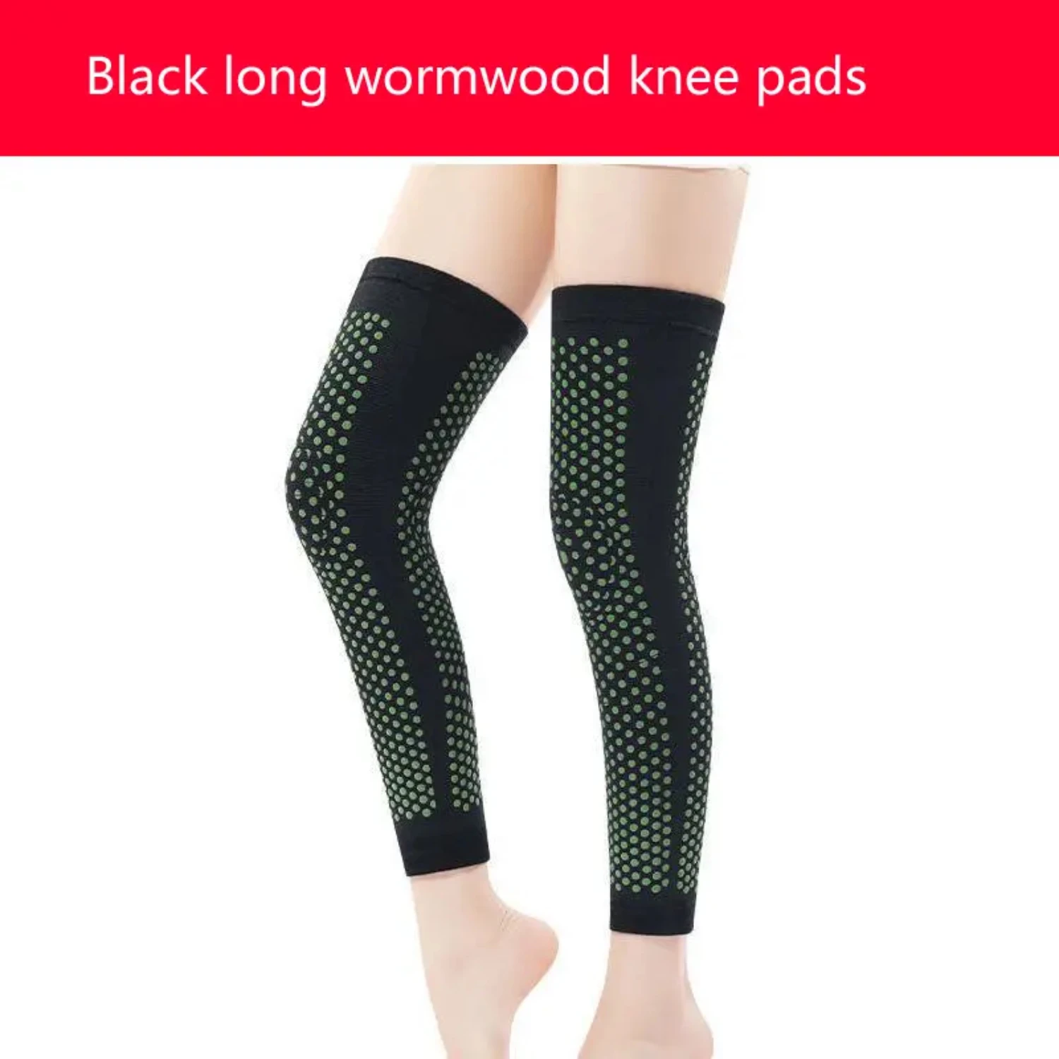 

Anti-slip Self-heating Wormwood Knee Pads with Knee Protector, Comfortable Knee Covering Pads with Heat for Pain Relief and Supp