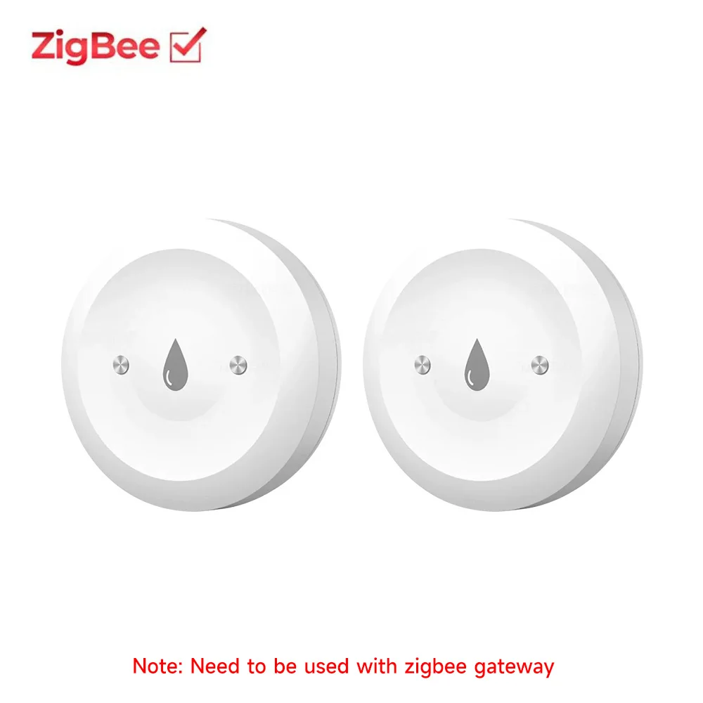 Tuya ZigBee Smart Waterleksensor Overstromingsleksensor Alarm APP Remote Monitoring Overstromingsoverloop voor keukenbadkamer - afbeelding 1
