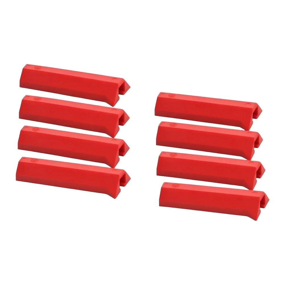 Soft silicone rubber sleeves for woodworking track clamps ratchet clamp compatible track clamp protective covers set of eight