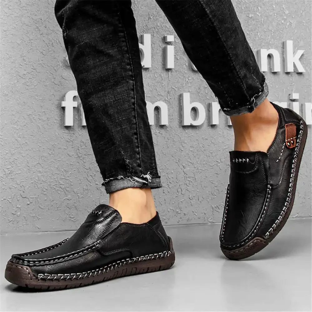 38-46 Ecoleather Skater Shoes Men Vulcanize Mens Loafers Sneakers Golf 6 Sport Krasofka Super Cozy Exercise Casual Trendy