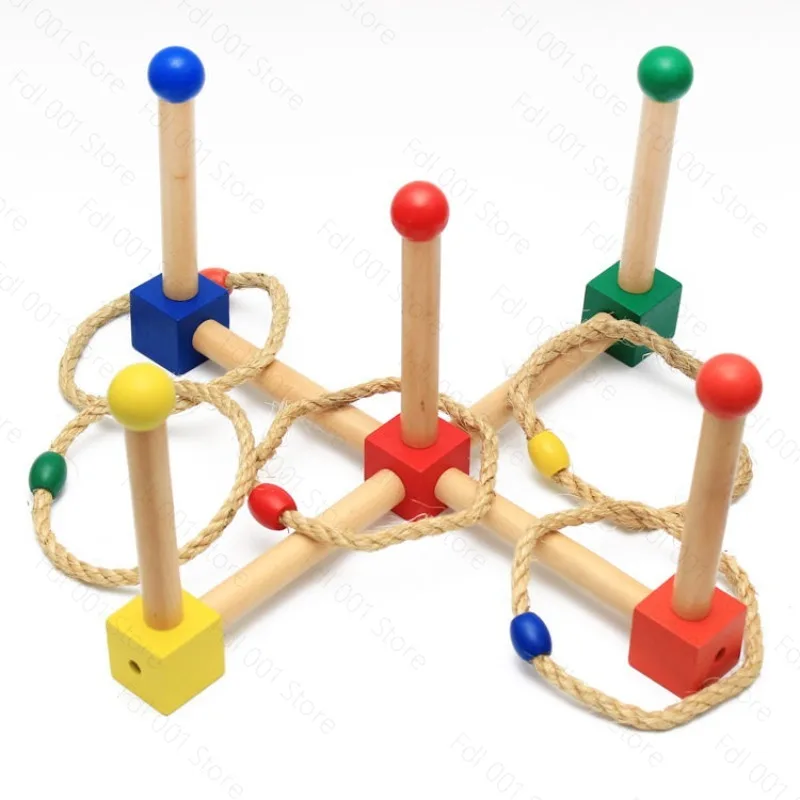 Wooden Stacked  Development Brain Teaching  Educational