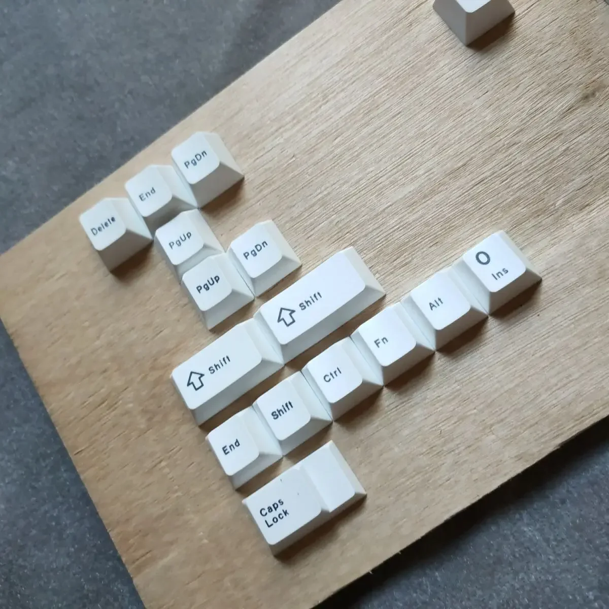 AIFEI Minimalist Style White English Japanese Keycap PBT Thermal Sublimation Cherry Profile Mechanical Keyboard MX Switch Keycap