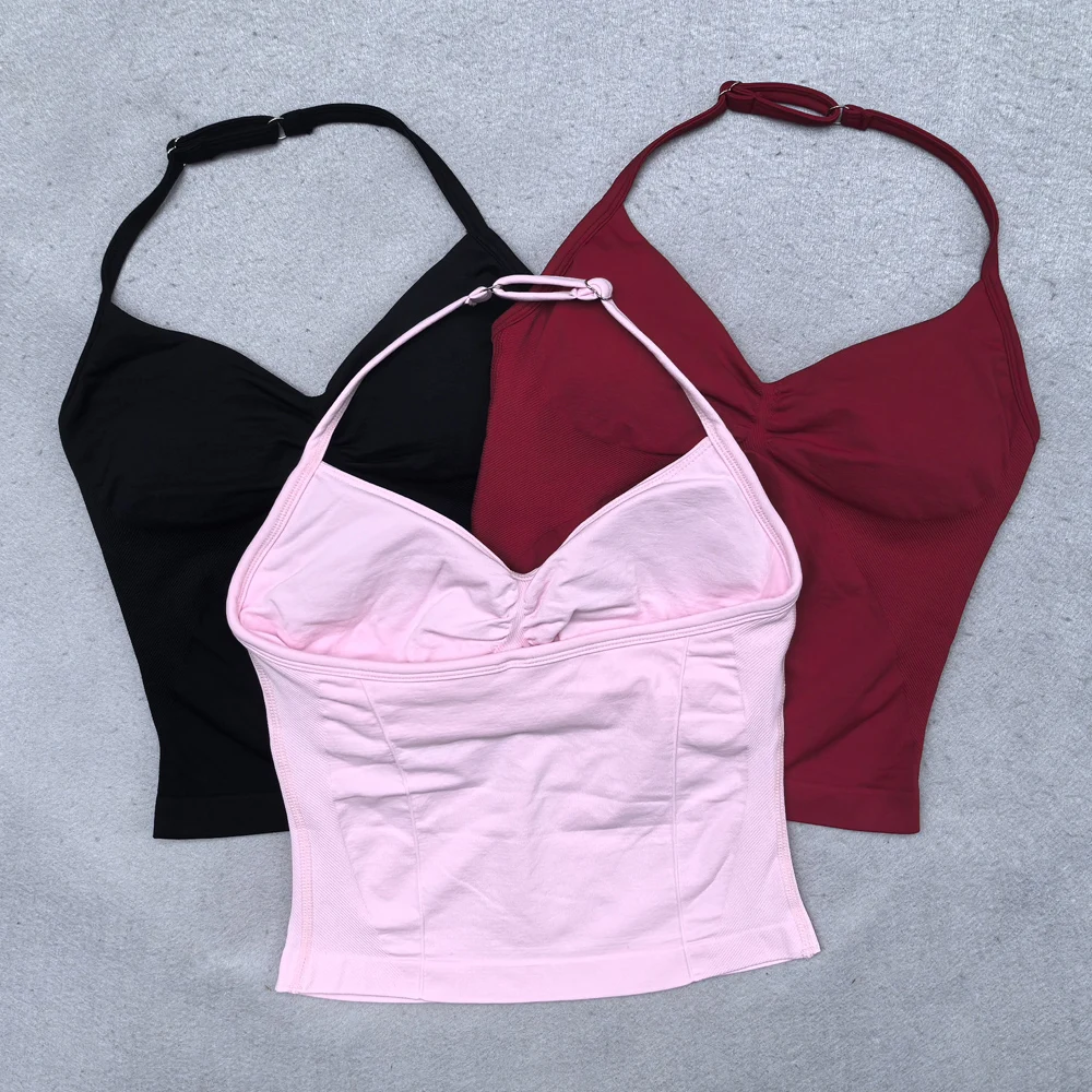 Adjustable Sports Top with Straps for Women, Gym Top with an Exposed Back. Built-in Fastener, Yoga Clothing,