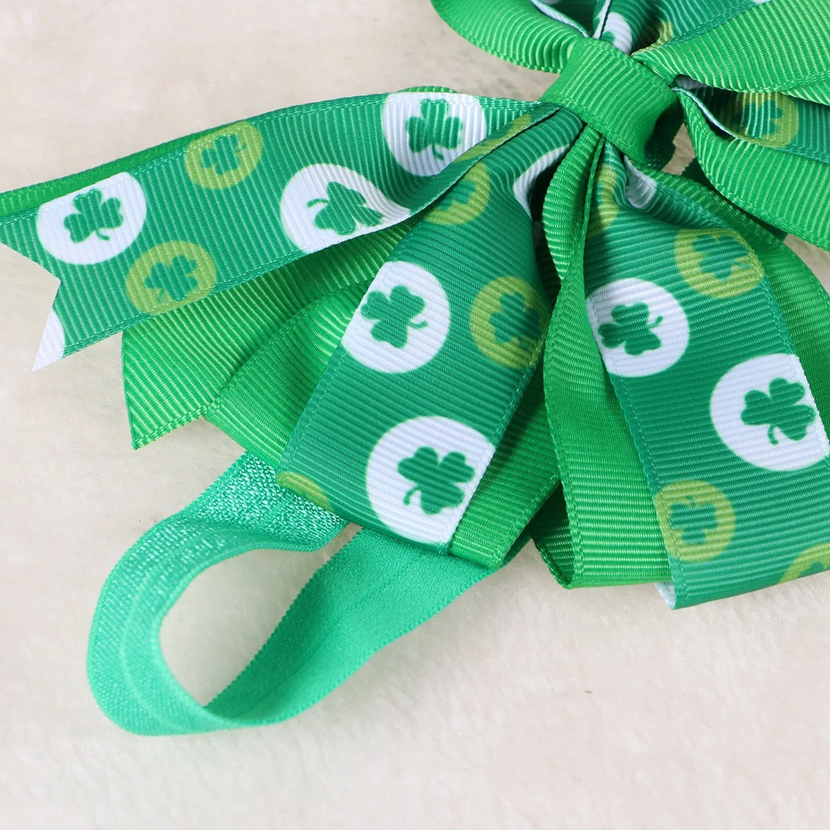 

Зеленая тканевая повязка на голову с дизайном клевера для празднования Дня Святого Патрика, идеальный подарок для небольших праздничных мероприятий