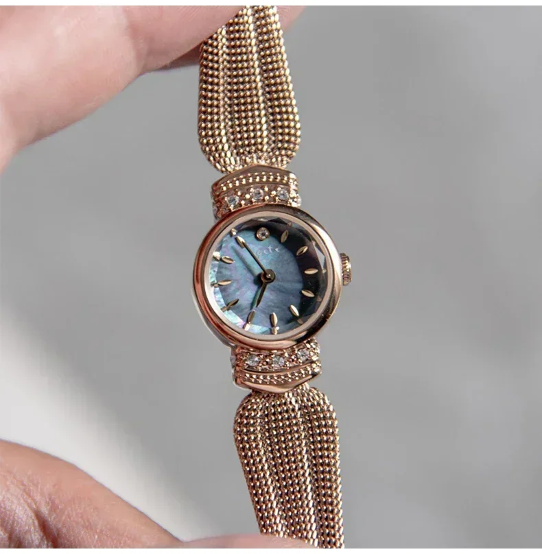 

2024 Women's Watch Diamond Luxury Elegant Crown Dial Gold Watch Gifts to Lovers Brass Band 24K gold plated High Quality quartz