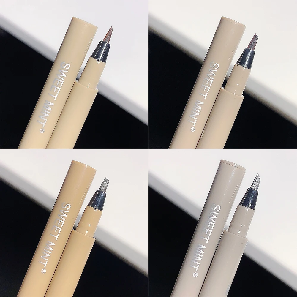 Smooth Water Brow Pencil Blade eyebrow Waterproof Eyebrow Long Lasting Color Eyebrow Enhancers Cosmetic Novice Can Easily Handle