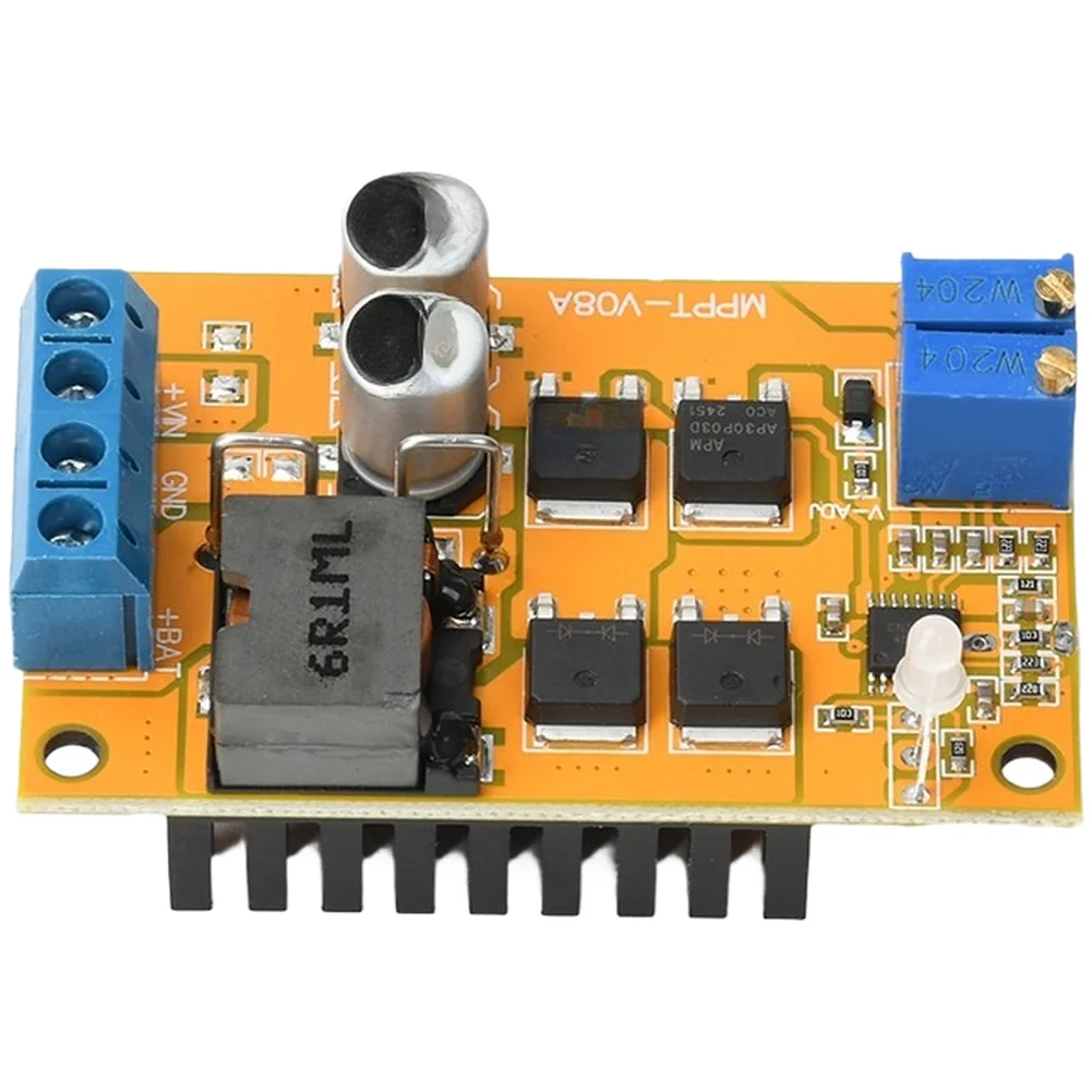 Efficient 6 Amp Solar Charge Controller Module Designed for Lithium Batteries Supports Wide Input Voltage Range Up to 35V DC