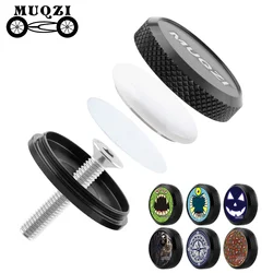 MUQZI For AirTag Bike Mount Headset Top Cap GPS Tracker Anti-Theft for Air Tag Bicycle Hidden Mount Waterproof Holder Stem Cap