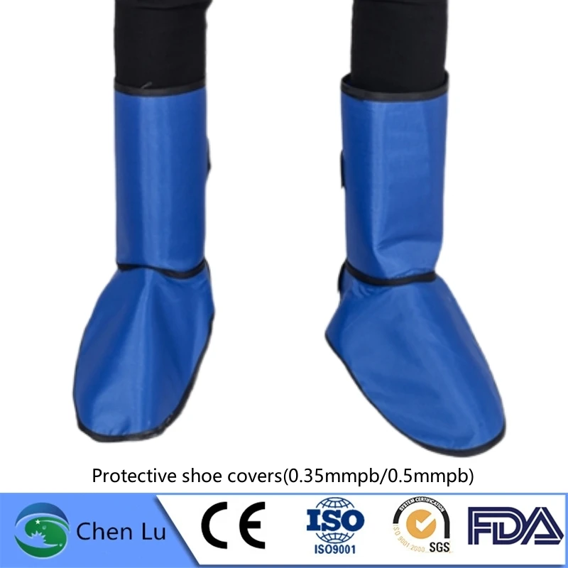 Genuine x-ray gamma ray radiation protective lead shoe covers radiological protection 0.35mmpb/0.5mmpb lead shoe covers