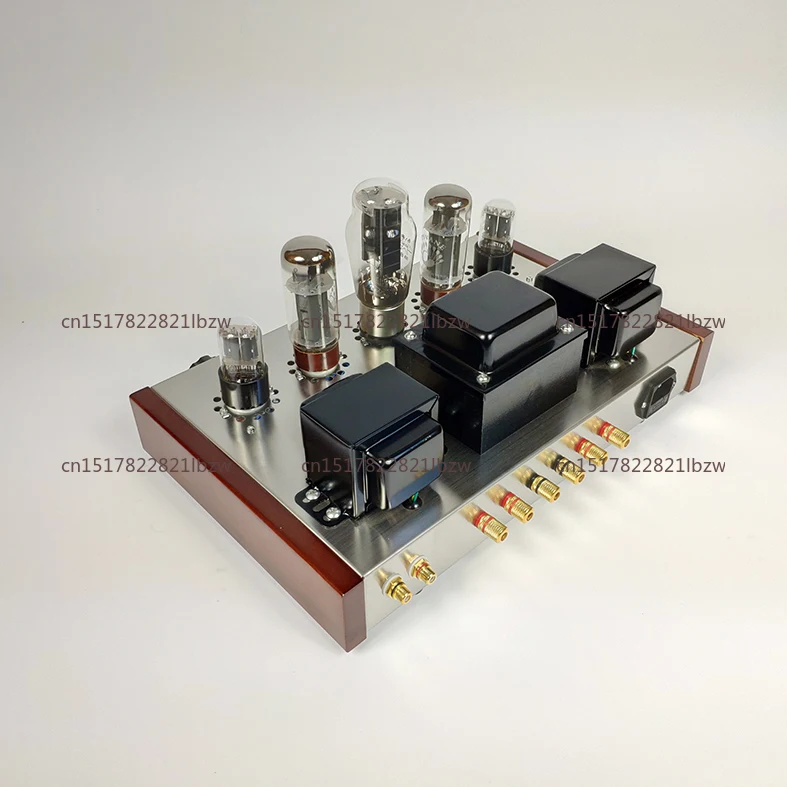 New DIY 6P3P Home Audio Tube Amplifier New Computer Case 6N8P Pure Full Set Tube Amplifier Assembly DIY Kits 8W+8W AC110V/220V