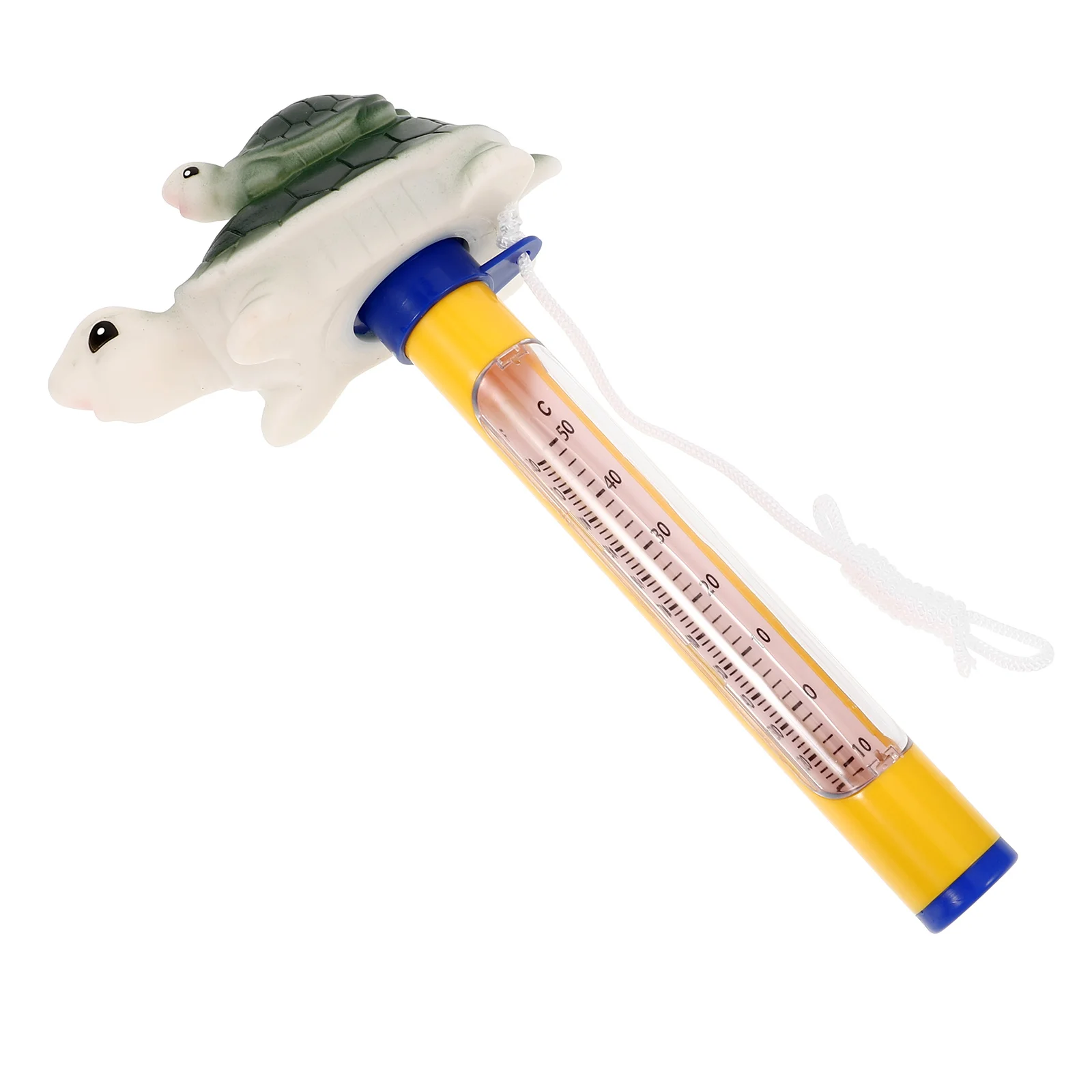 مقياس حرارة الماء على شكل سلحفاة، ميزان حرارة لدرجة حرارة حمام السباحة، أداة قياس درجة حرارة خزان الأسماك، سهلة القراءة