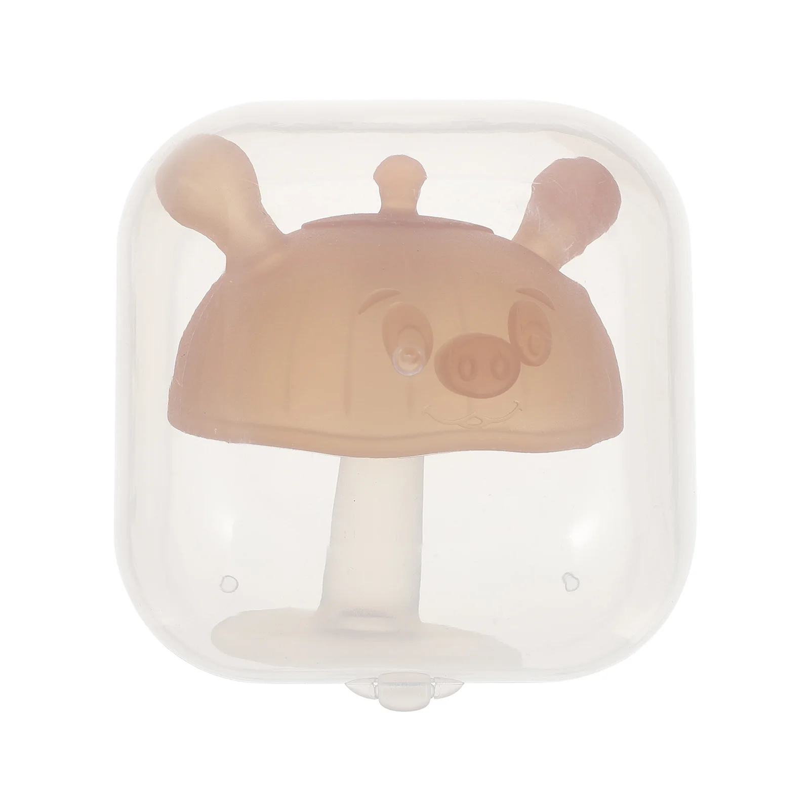 

Мультяшный силиконовый грибной детский прорезыватель, компактная присоска, прорезывание зубов для младенцев, подарок для детского душа, сенсорный прорезыватель для младенцев