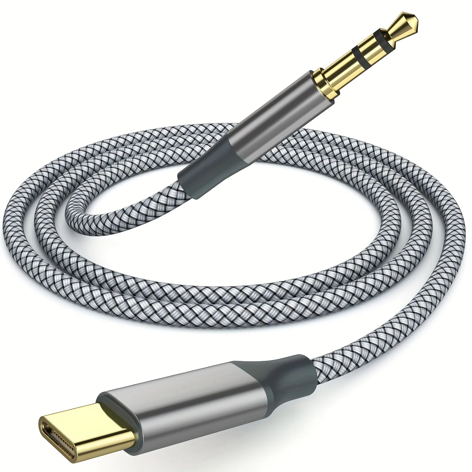 USB-C to 3.5mm Audio Auxiliary Cable Compatible with Apple 16/15 Pro Max/15/16 Plus, Samsung Galaxy S21–24/Note 20, and more