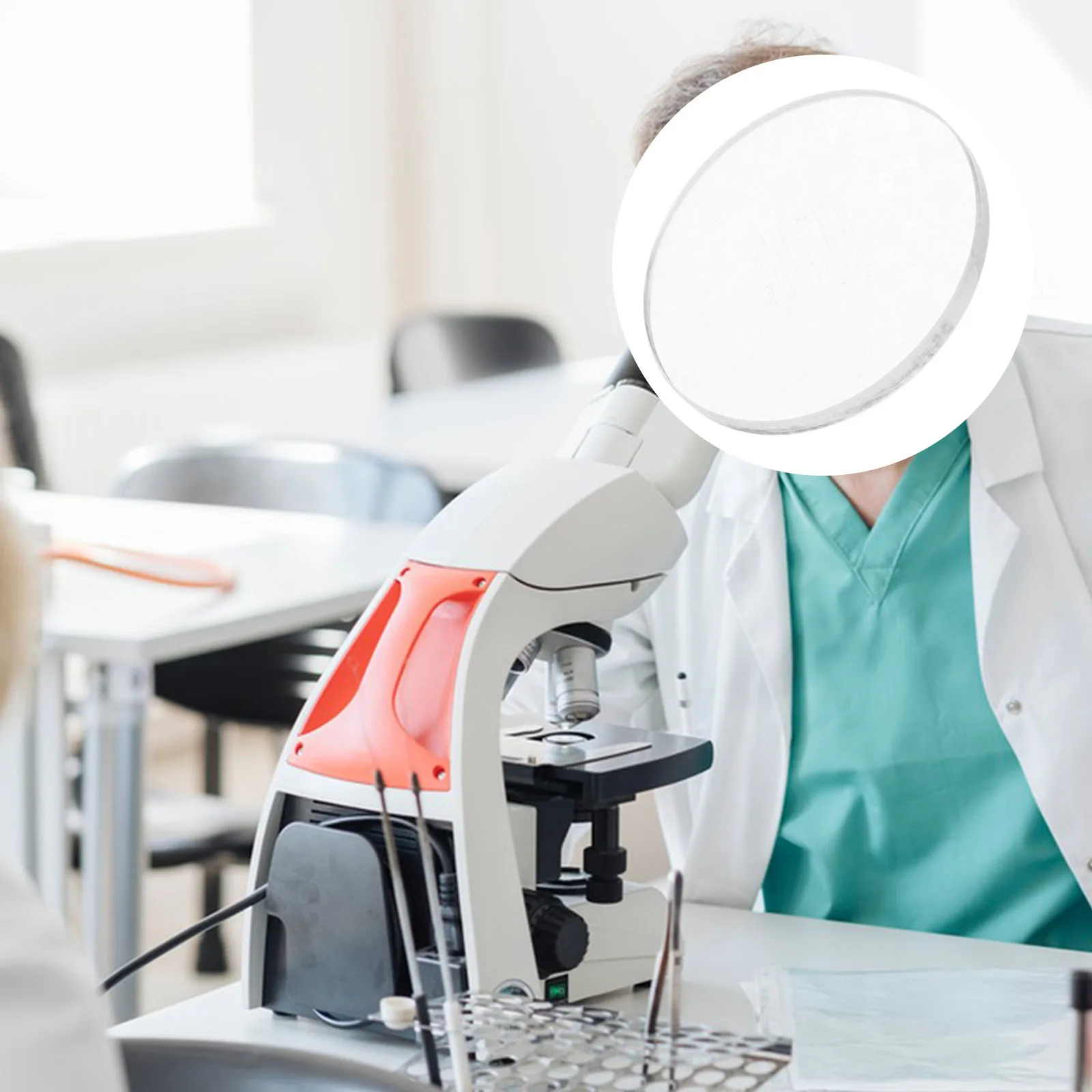 

Eyepiece Micrometer Calibration Slide Ruler for Microscope Accurate Measurement Laboratory Glass Stage Graticules Tool