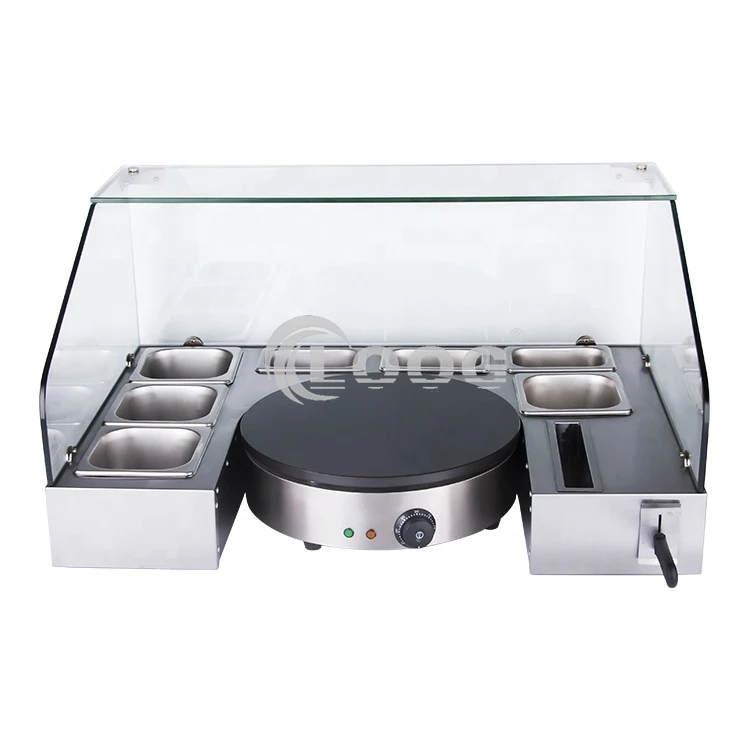 Commercial Hotel Use Kitchen Equipment Crepe Pancake Maker Crepe Service Station 220V Electric Crepe Maker