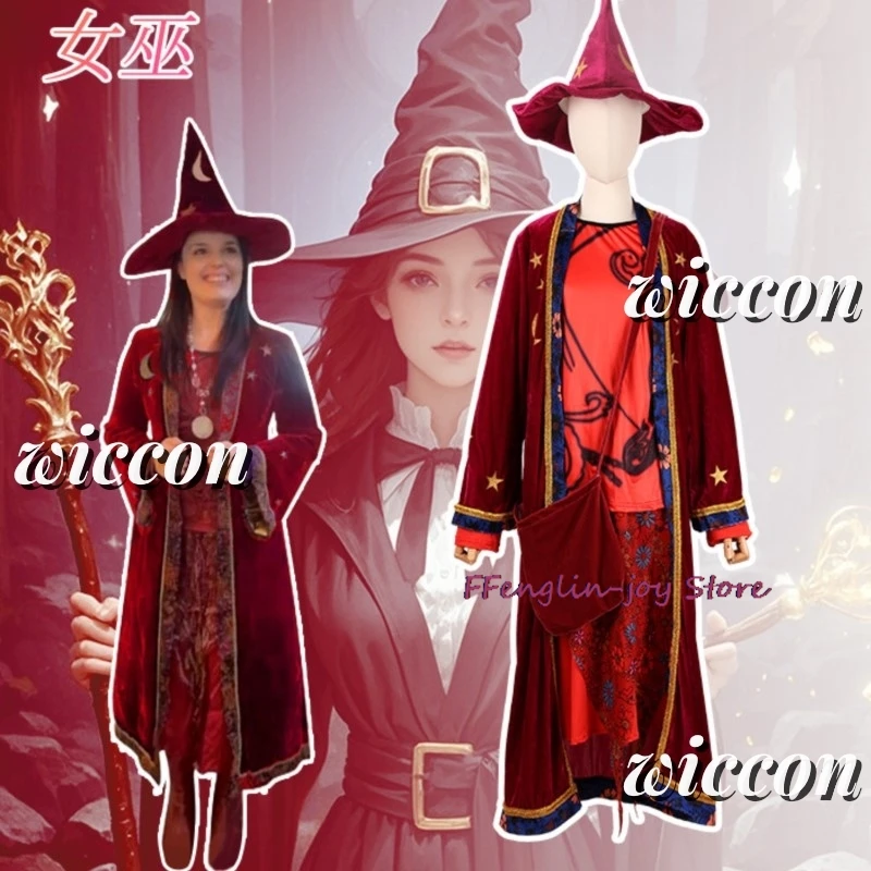 

Marnie Piper Cosplay Costume Cartoon Fantasy Adult Women Dress Cloak Hat Bag Outfits Halloween Carnival Party Suit