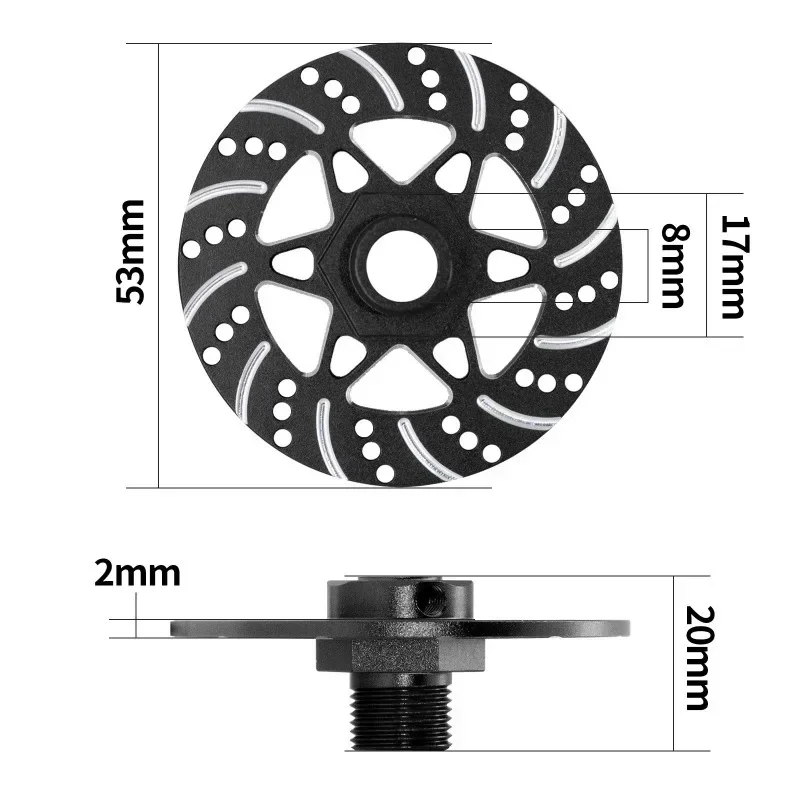 

4pcs Metal Brake Disc Wheel Hex Hub Adapter 17mm for Arrma 1/7 Infraction Limitless Felony 1/8 Typhon Upgrade Parts