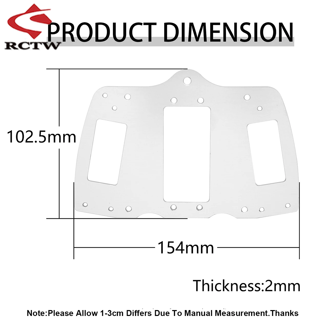 Placa de fixação servo CNC para caminhão 1/6 FG Monster Hummer ROFUN ROVAN Big Monster 4WD Truck Rc Car Parts