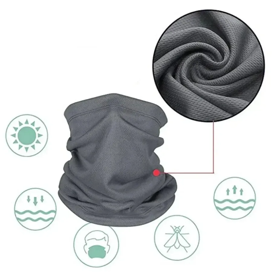 1 Pcs Solid Color Bandana High Elastic Seamless Buffs Gaiter Headband Cycling Mountaineering Face Shield Men Scarf