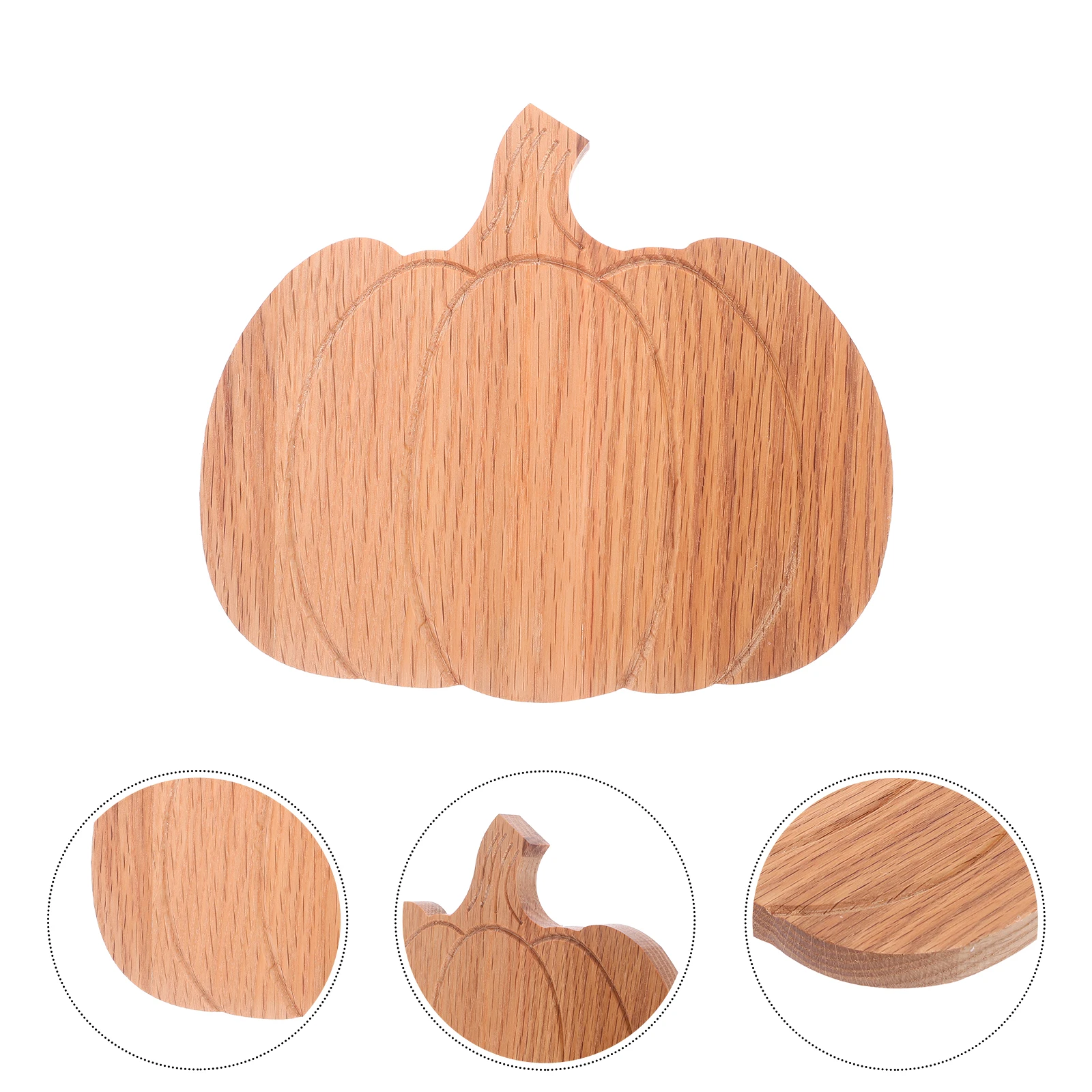 

Pumpkin Shape Cutting Board Home Kitchen Boards for Meat Small Meal Prep Oak Halloween Charcuterie