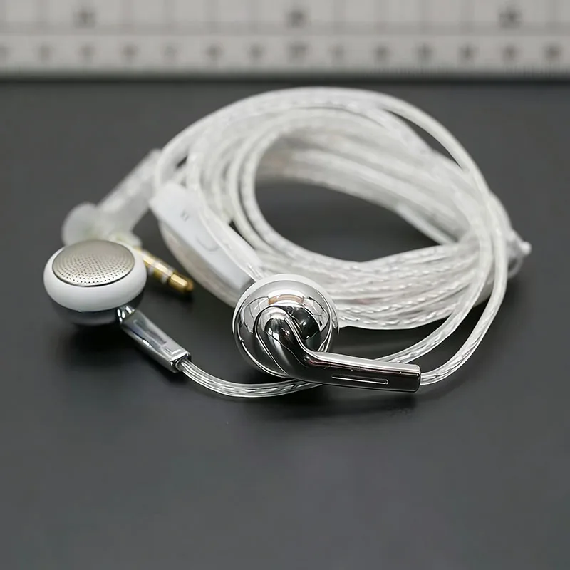 

Компактные плоские наушники HiFi с микрофоном, проводные, 3,5 мм, с регулировкой громкости для звонков, для телефона