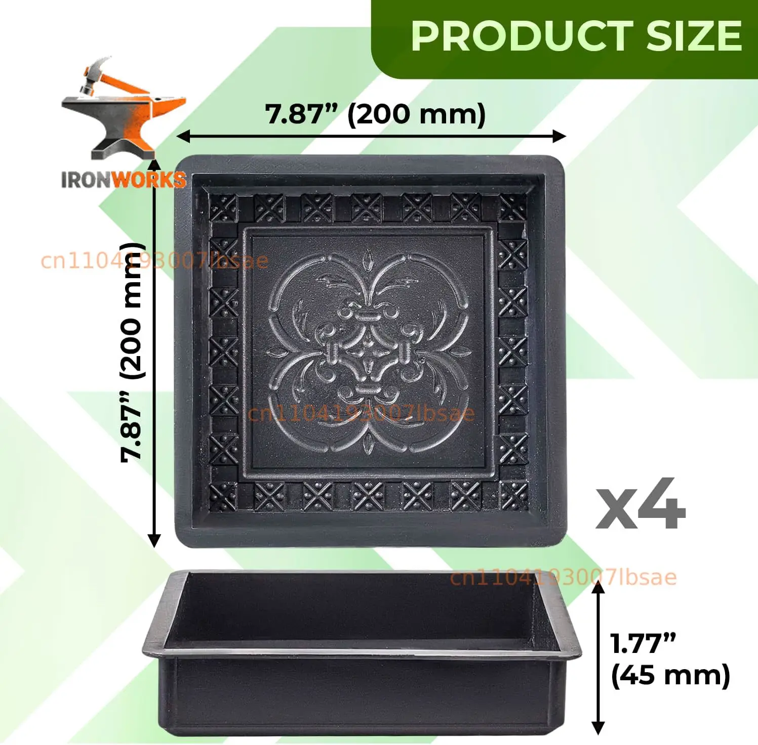 Forms Stampcrete for Wal Plastic Molds Concrete Set Patio Paving Mold  Big Beautiful Pathmaker Precast Concrete Molds
