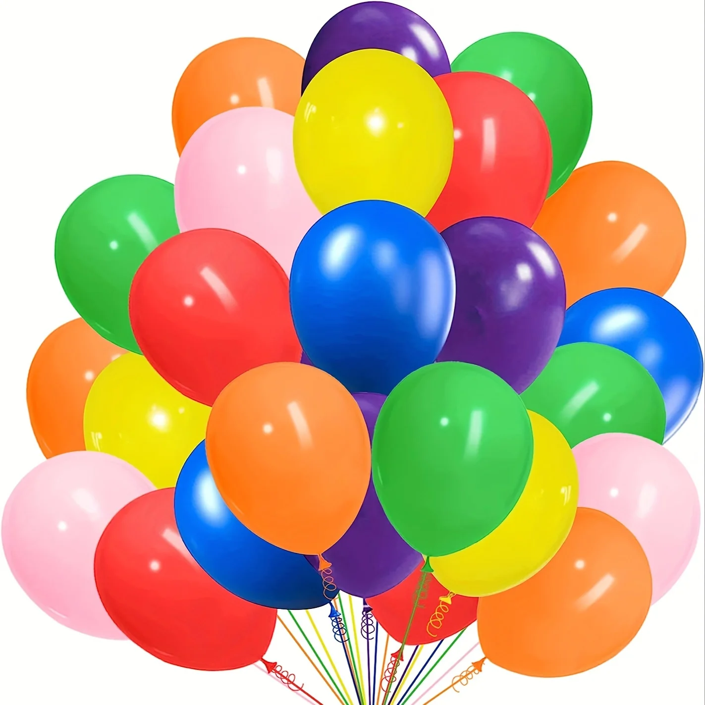 50 Balões de Látex Coloridos de 10 Polegadas para Aniversários, Chás de Bebê, Casamentos, Decorações de Festas e Férias