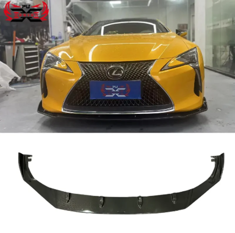 Perfect Fitment For Lexus LC500 LC500H Carbon Fiber Front Bumper Lip Front Splitter Bodykit