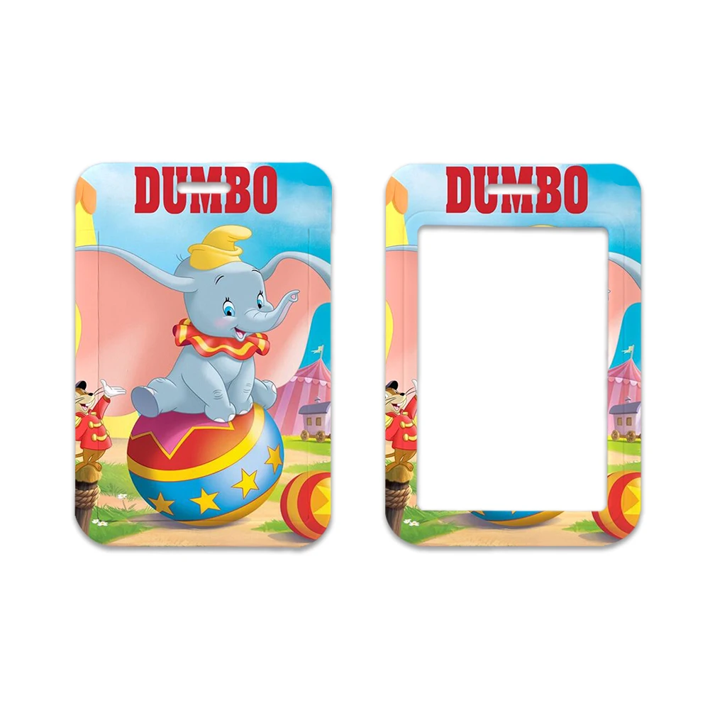 Cartoon Dumbo Lanyard For Keys Chain ID Credit Card Bank Card Holder Students Bus Card Case Holder Gift for kids