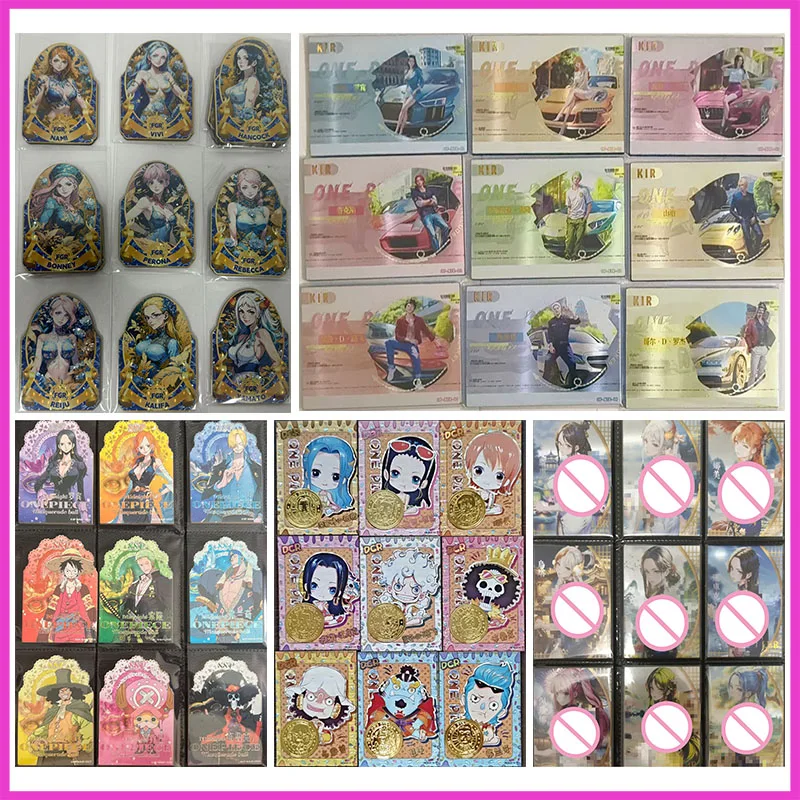 Anime ONE PIECE Rare FGR SSP KIR LR LBR Game Collectible Cards Hancock Nami Bonny Rebecca Zoro Toys for boys Birthday Present