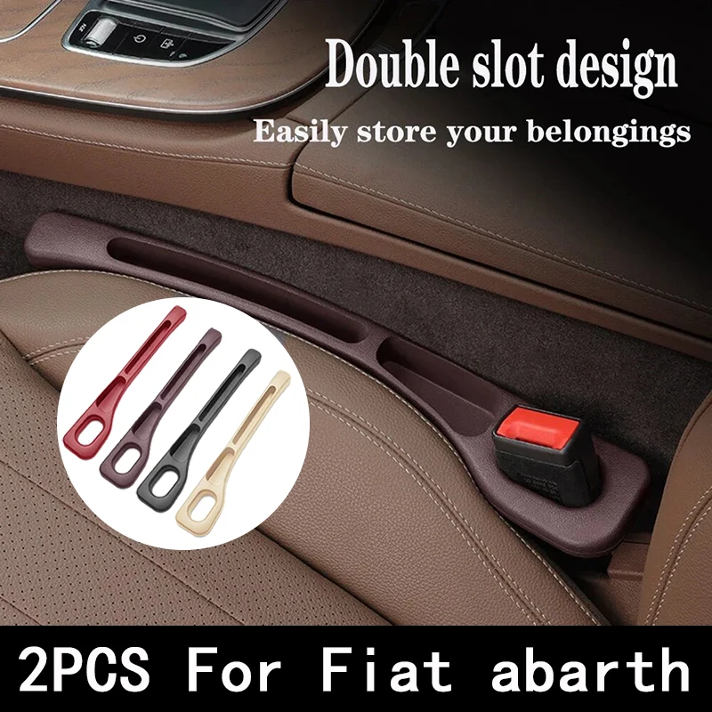 مقعد السيارة الفجوة حشو بين مقعد شق الديكور الداخلي اكسسوارات 2 قطعة لشركة فيات أبارث 595 أبارث 500 أبارث 124 العنكبوت #1