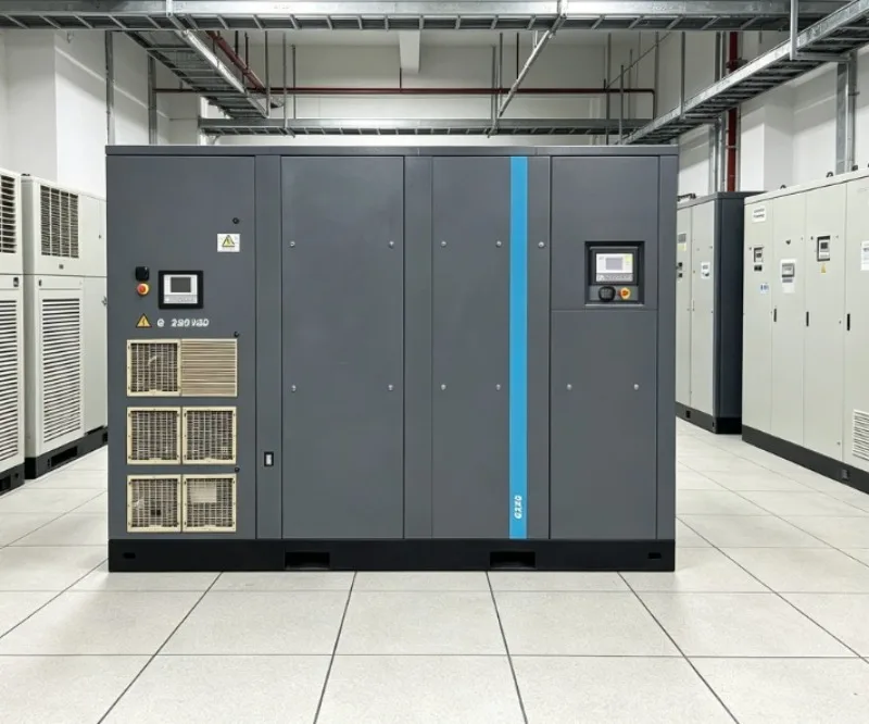 220V Single‑Phase Mini Screw Air Compressor, 7.5KW PM VSD 0.8MPa Machine For Household And Industrial Air Supply