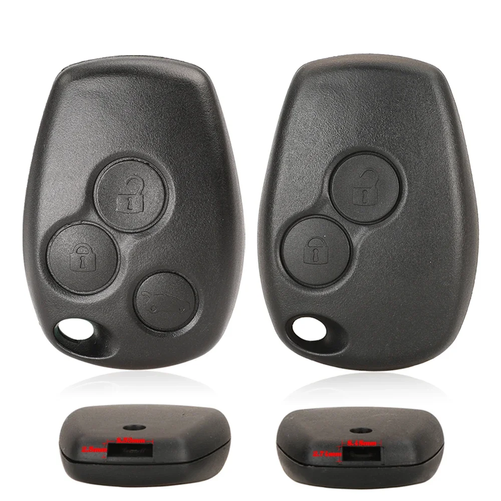 Coque de protection pour clé télécommande de voiture, 2/3 boutons, style pour Renault Dacia Modus Clio 3 Twingo Kangoo 2 Fob