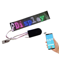 RGB Flexible LED Display Bluetooth Programmable Sign Module Strip Light DIY Mask Hat Clothes Bag Shoes Word Scroll Matrix Screen