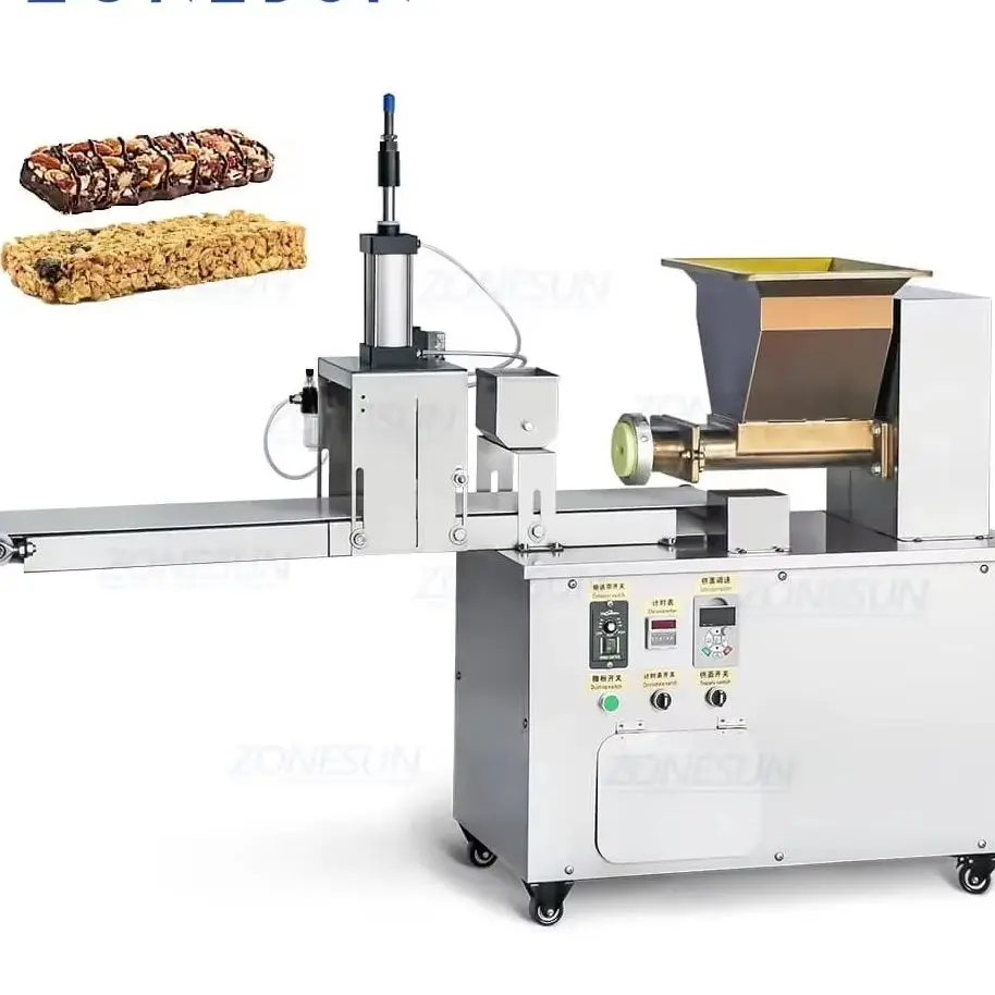 Automatic Protein Energy Bar Extruder Making Machine Chocolate Bar Cutter Equipment