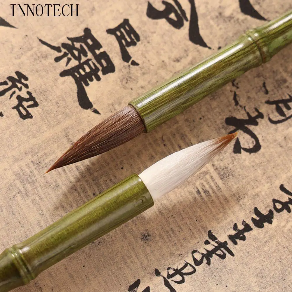 

Oil Watercolor Chinese Calligraphy Brush Wolf Hair Wood Scriptures Writing Brush Oil Painting Art Paint Brush Art Supplies