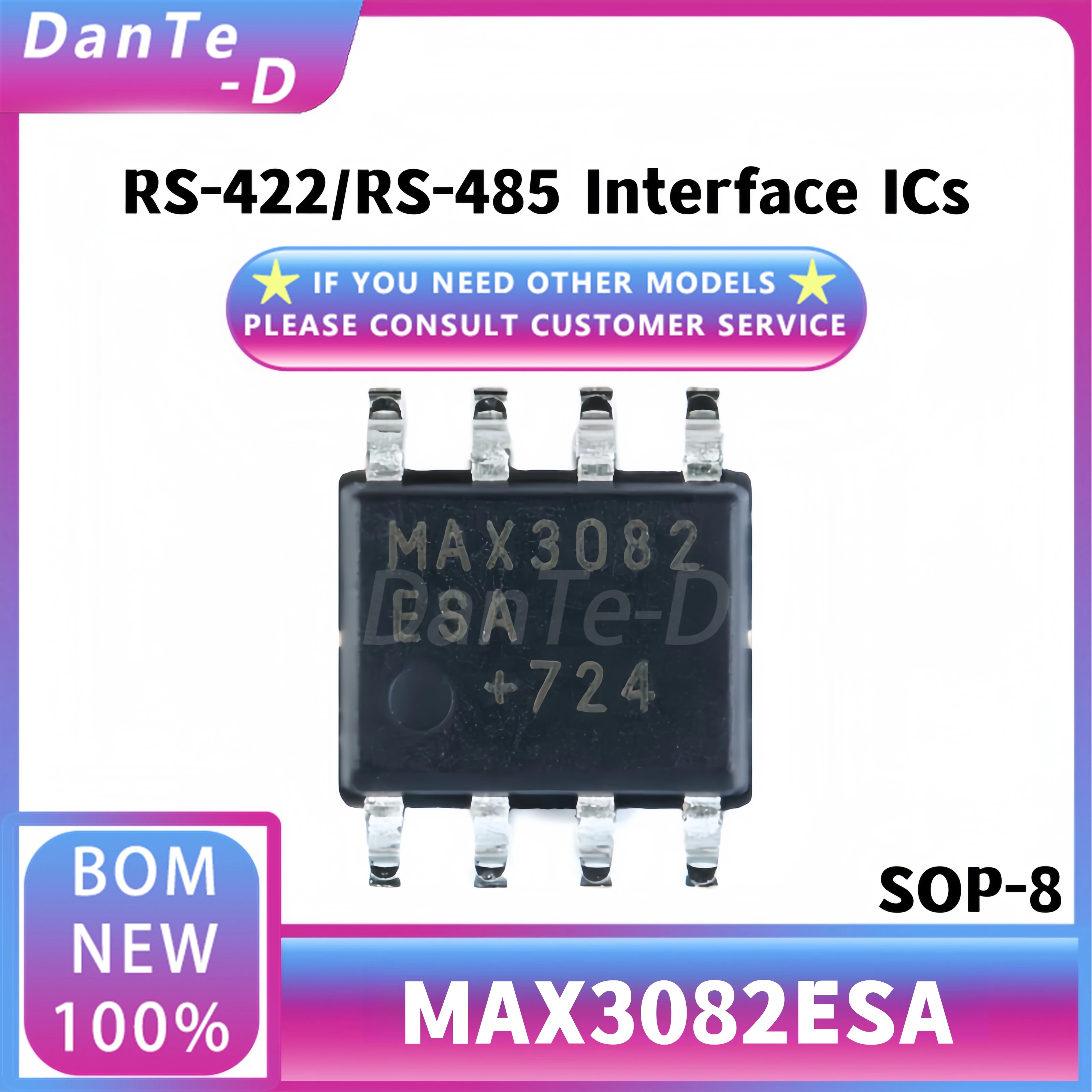 MAX3082ESA+T new original MAX3082 SOP-8 RS-422 RS-485 transceiver