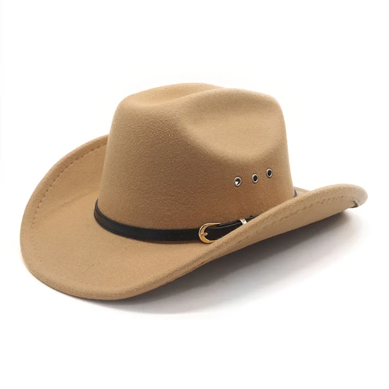 

Модная джинсовая шляпа унисекс с перфорацией и широкими полями, дышащая, в стиле джаз, из шерсти